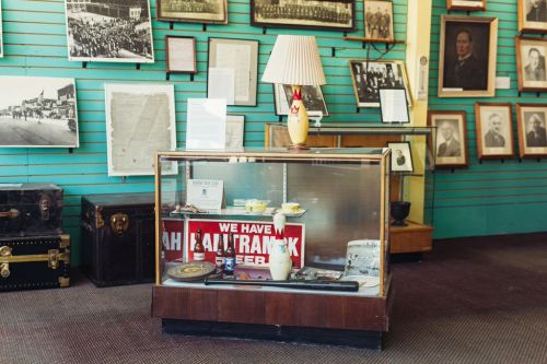 Inside the Hamtramck Historical Museum.